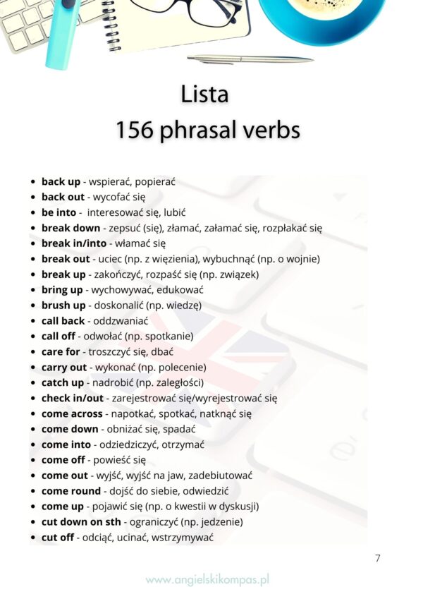 FISZKI PHRASAL VERBS - obrazek 3